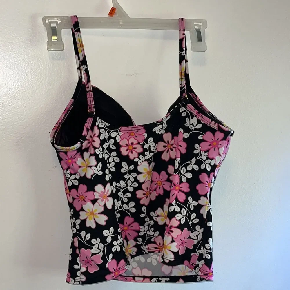 VICTORIA’S SECRET 36B UNDERWIRE TANKINI FLORAL TANKINI TOP
